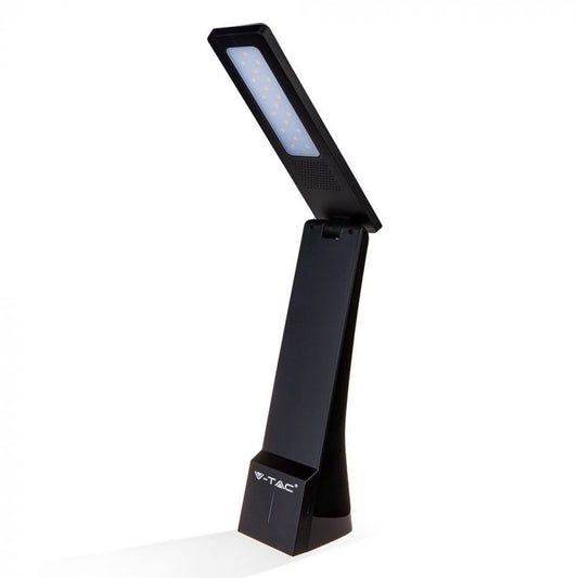 LED TABLE LAMP 4W 3in1 120° 550lm BLACK RECHARGEABLE