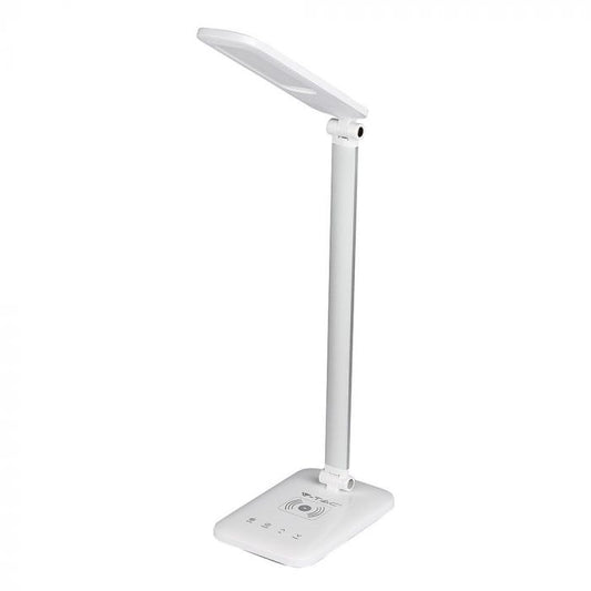 LED TABLE LAMP 7W 3in1 120° 1000lm WHITE WITH WIRELESS CHARGER