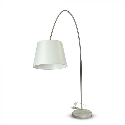 LED E27 FLOOR LAMP WITH MARPLE BASE 192X196 IVORY