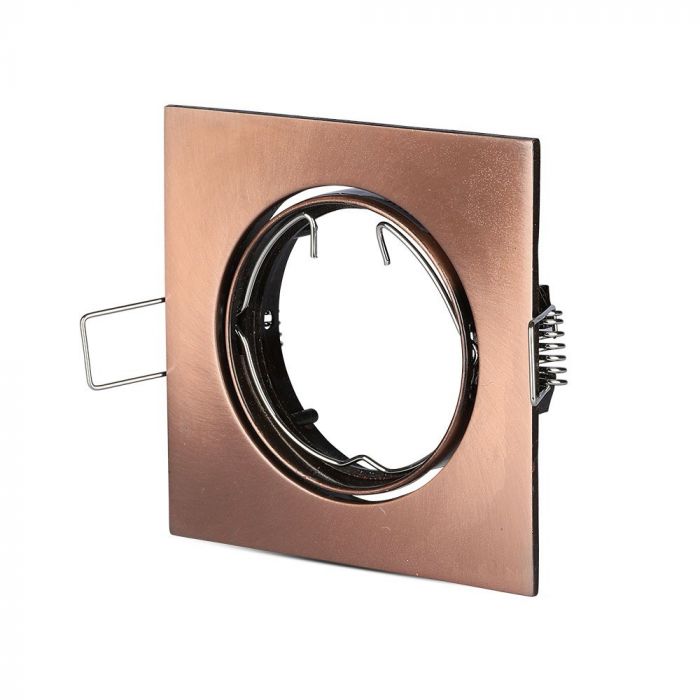 LED BRACKET GU10 SQUARE ZINC ALLOY Movable BRONZE 82X22 (74)