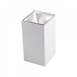 LED SURFACE GU10 FITTING ALUMINIUM SQUARE 74X74X140 WHITE+WHITE