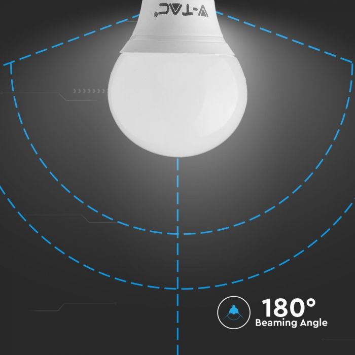 LED E14 LAMP 7W WW 600lm 180° 45X81 GLOBE SAMSUNG CHIP