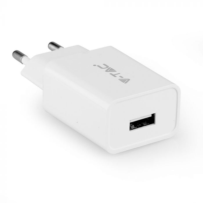 CHARGING SET WITH TRAVEL ADAPTOR - MICRO USB CABLE 2.1A WHITE