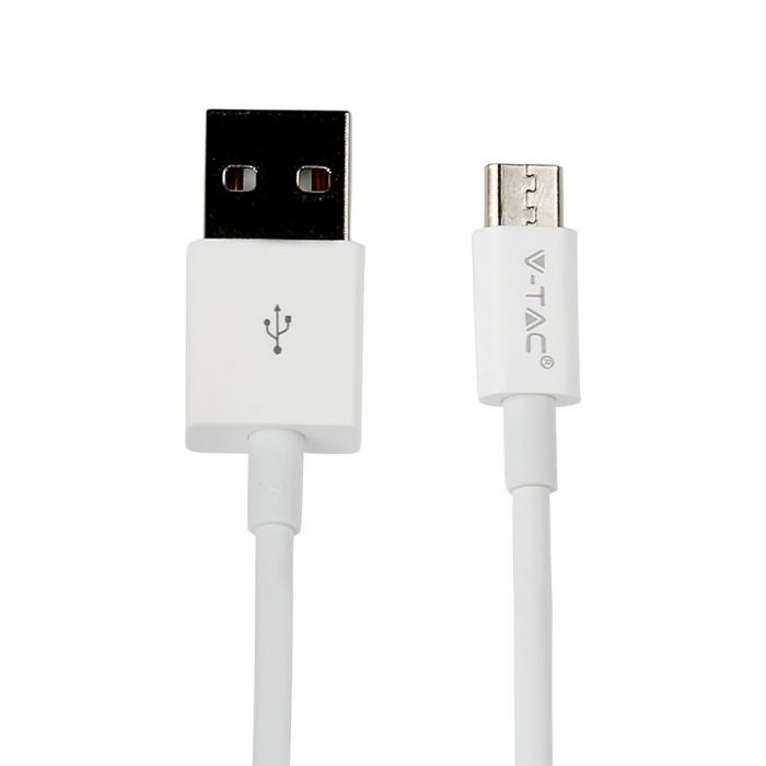 CHARGING SET WITH TRAVEL ADAPTOR - MICRO USB CABLE 2.1A WHITE