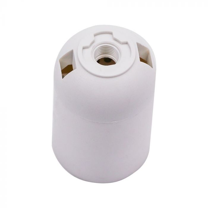 E27 LAMP HOLDER (POLYBAG WITH CARD) 59X38 WHITE