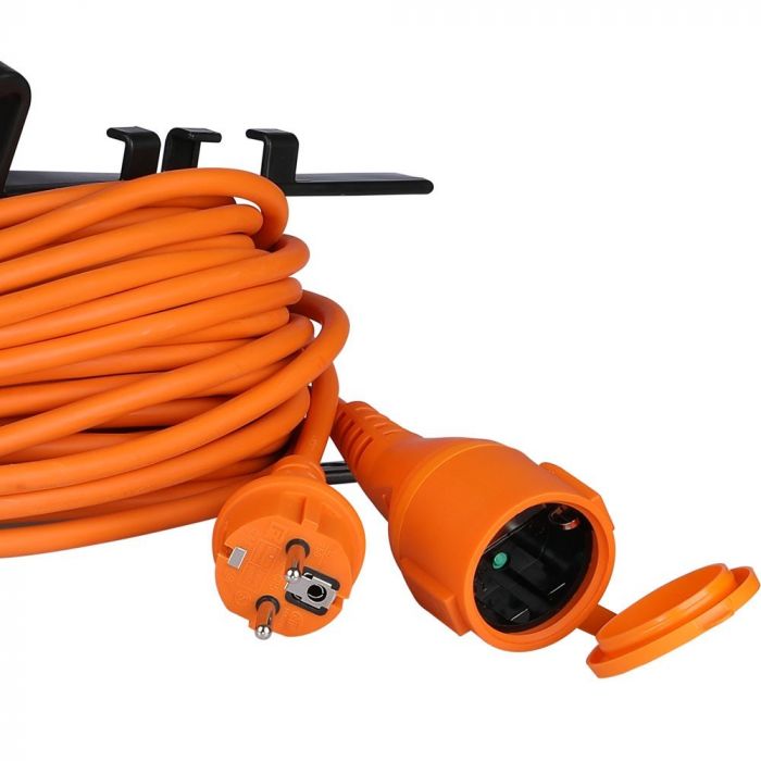 EXTENSION CABLE (3G1.5MMX30M) 1 WAY 16A IP44 ORANGE & BLACK