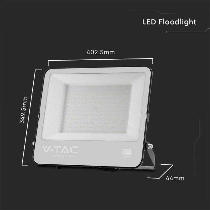 LED FLOOD LIGHT 200W DL 22960lm BLACK BODY GREY GLASS SAMSUNG CHIP IP65