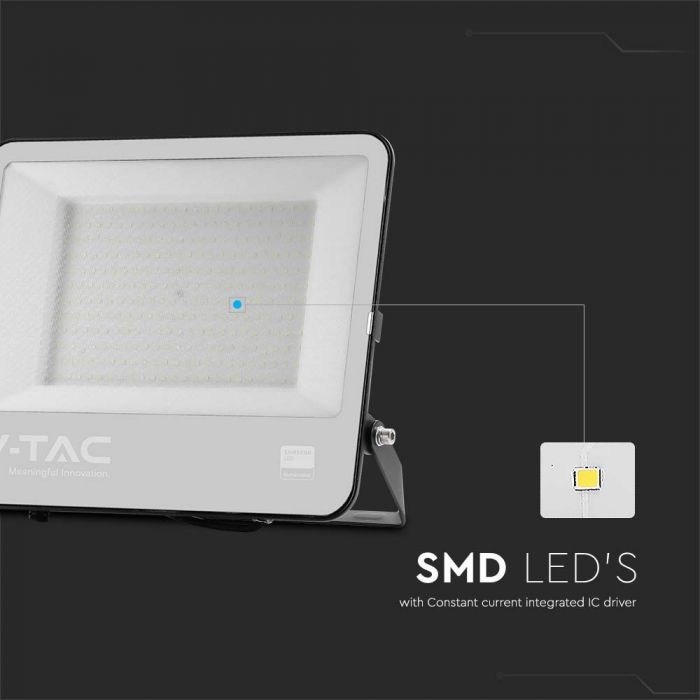 LED FLOOD LIGHT 200W DL 22960lm BLACK BODY GREY GLASS SAMSUNG CHIP IP65