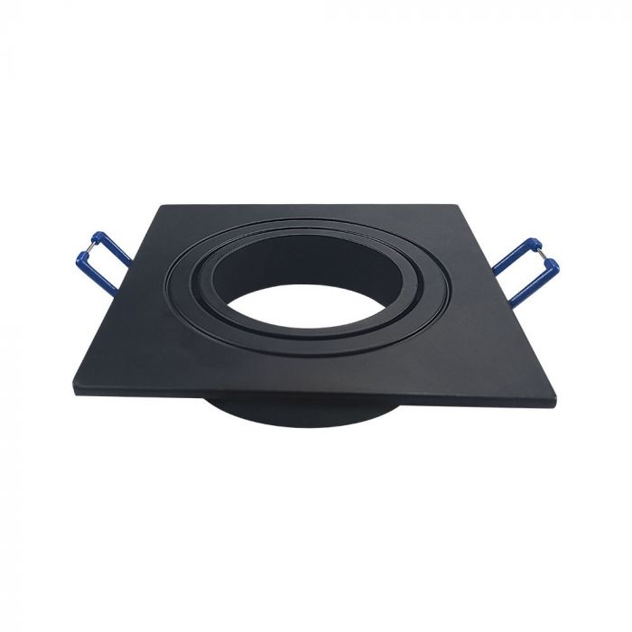 LED BRACKET GU10  FITTING SQUARE BLACK 91X25mm (75mm)