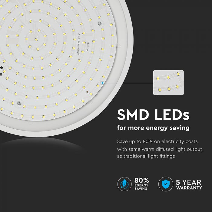 LED DOME LIGHT SLIM 12W 110° 1440lm DL 270X75 IP65 SAMSUNG CHIP