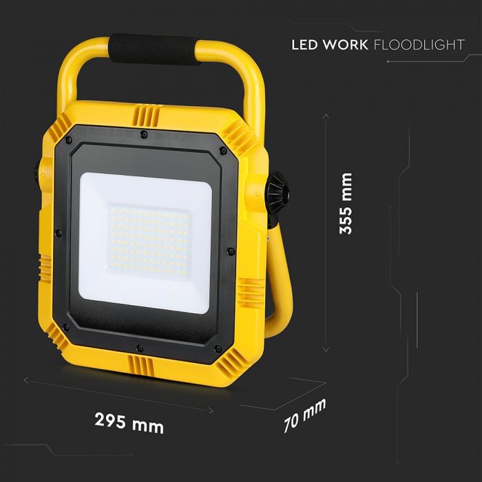 LED WORK FLOOD 50W CW 100° 4000lm IP44 YELLOW/BLACK SAMSUNG