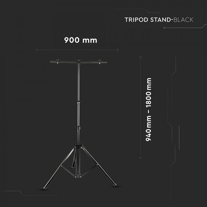 TRIPOD STAND FOR FLOODLIGHT BLACK