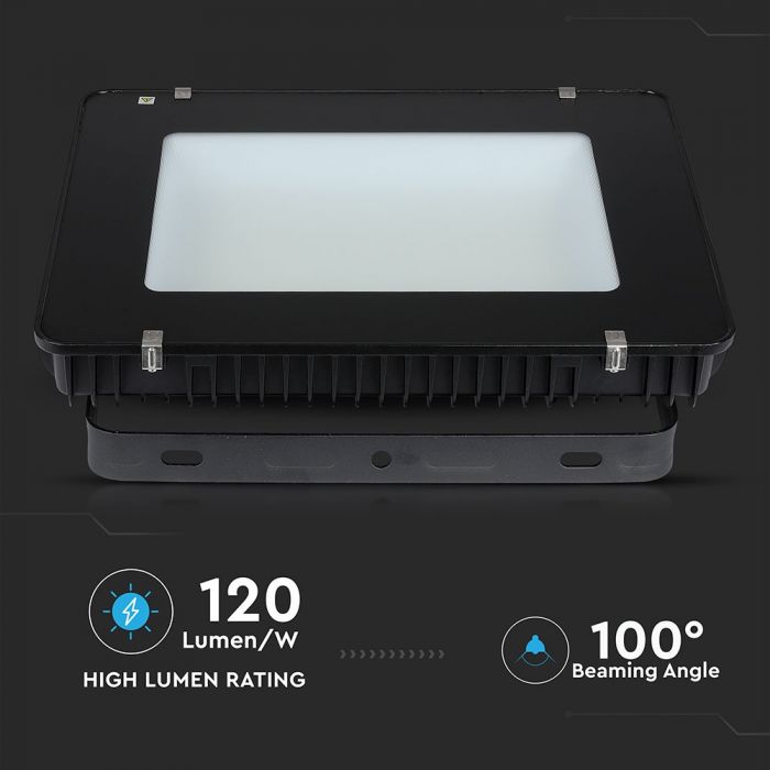 LED FLOOD SLIM 400W DL 100° 48000lm (120lm/W) IP65 BLACK SAMSUNG CHIP A++