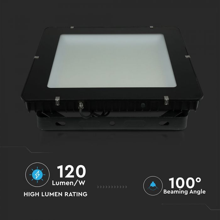 LED FLOOD SLIM 1000W DL 100° 120000lm (120lm/W) IP65 BLACK SAMSUNG CHIP A++