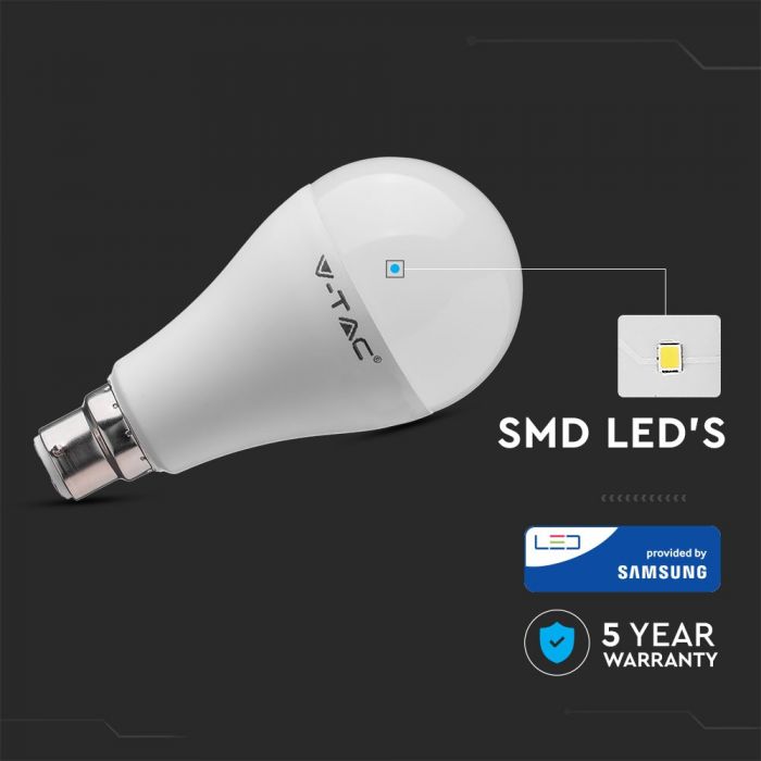 LED B22 LAMP 15W CW 1250lm 200° 65X135 SAMSUNG CHIP