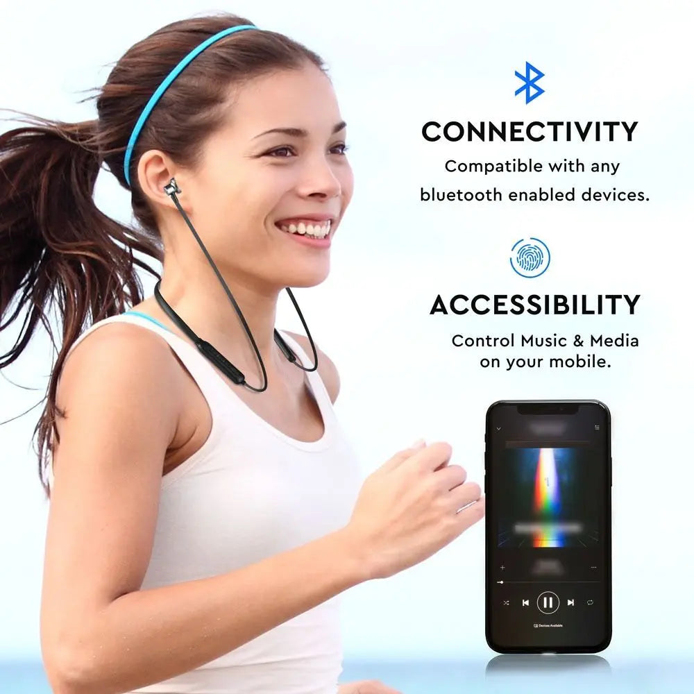 Sport Headset Bluetooth 500mAh Black
